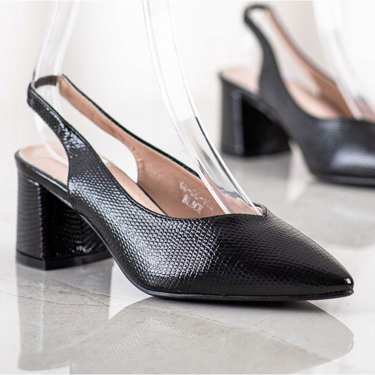 Goodin Stylish pumps with an exposed heel black 2
