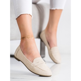 Nio Nio Beige Loafers With Eco Leather 1