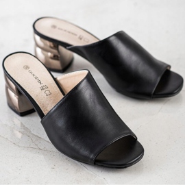 Goodin Slippers With Decorative Heel black 1