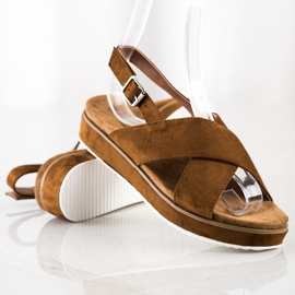 Goodin Brown Sandals On The Platform 2