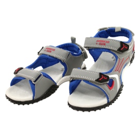 American Club Gray sandals children's leather insert American grey 1