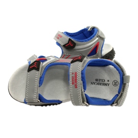 American Club Gray sandals children's leather insert American grey 3