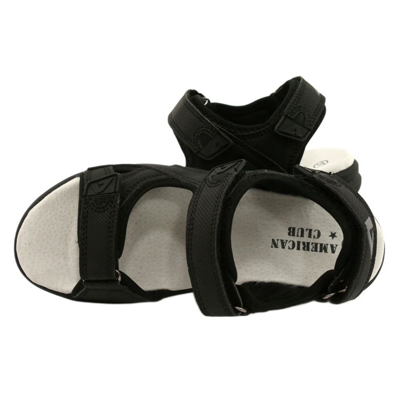 American Club Sport Sandals Leather insert HL09 / 21 Black 3 American Club Sport Sandals Leather insert HL09 / 21 Black 3