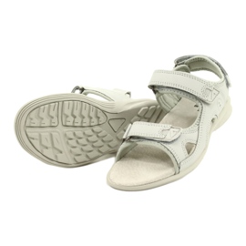 American Club Sport Sandals Leather insert HL09 / 21 Light Gray grey 2