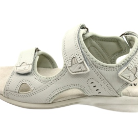 American Club Sport Sandals Leather insert HL09 / 21 Light Gray grey 5