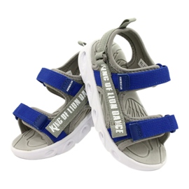 American Club Sandals boys with Velcro foam insole RL27/21 gray grey 4