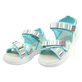 Children's sandals leather insert for Velcro American Club RL44/21 colorful multicolored 1