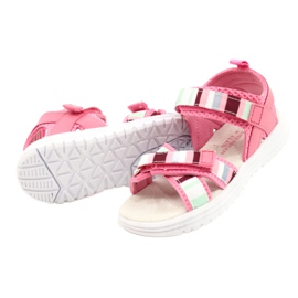 American Club Girls' Sandals Leather Velcro insert Arman Club Pink RL44/21 2