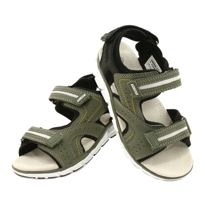 American Club Sports sports boys leather insert ES33/21 khaki green 5 American Club Sports sports boys leather insert ES33/21 khaki green 5