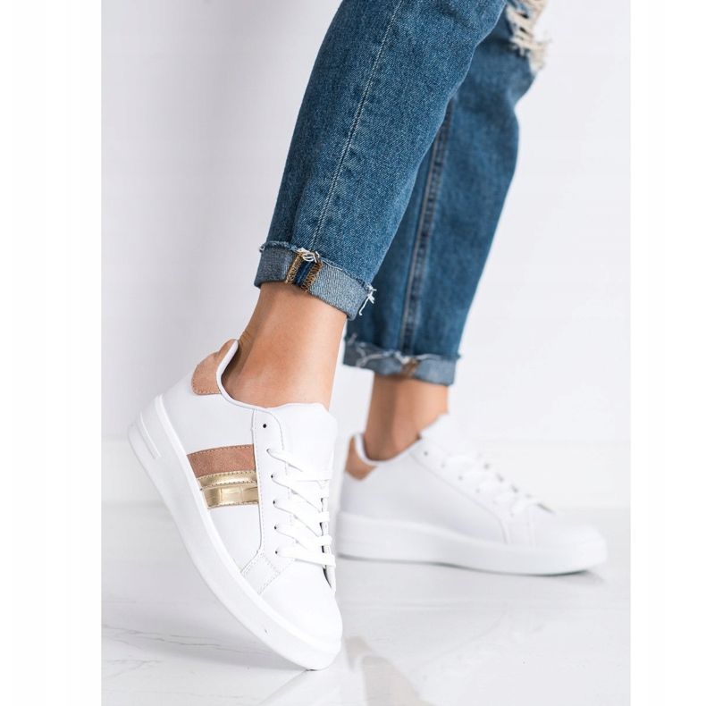 SHELOVET Casual White Sneakers 1