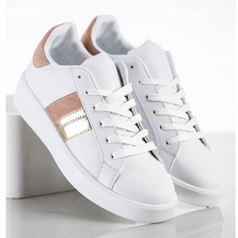 SHELOVET Casual White Sneakers 2