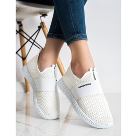 SHELOVET Slip-on Sneakers With Mesh white 1