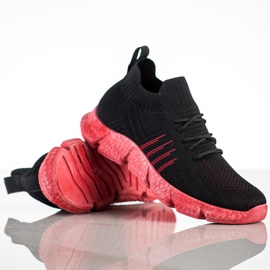 SHELOVET Openwork Sneakers On The Platform black 1