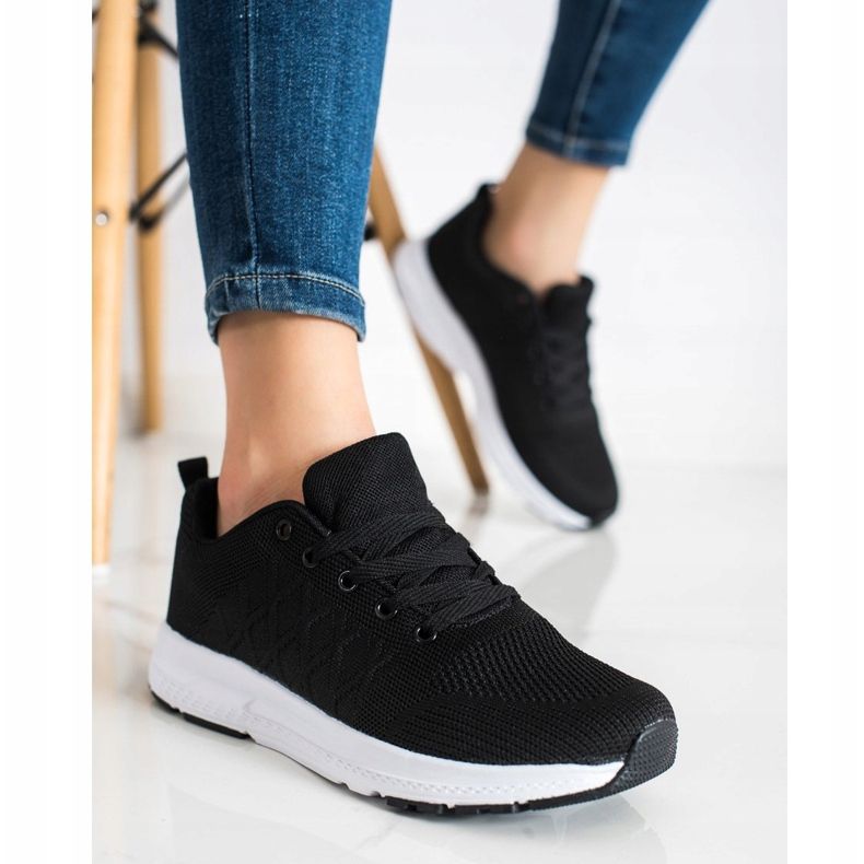 SHELOVET Light Lace-up Sneakers black 2