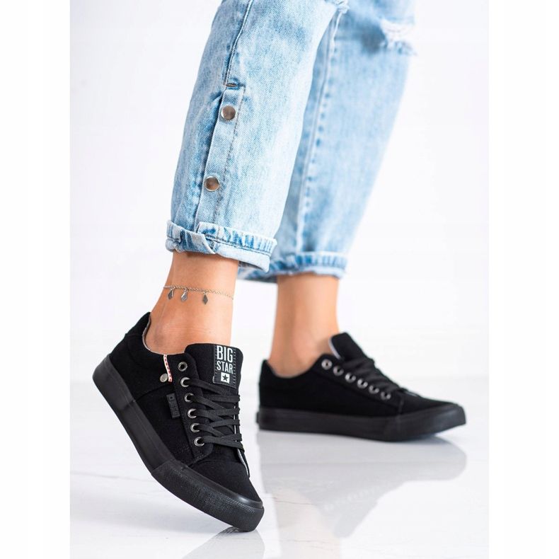 Women's Sneakers Big Star AA274513 black 1 Women's Sneakers Big Star AA274513 black 1