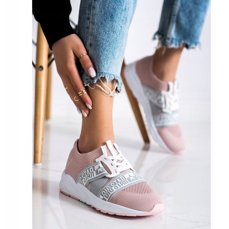 Women's Sneakers Big Star HH274353 pink 1 Women's Sneakers Big Star HH274353 pink 1