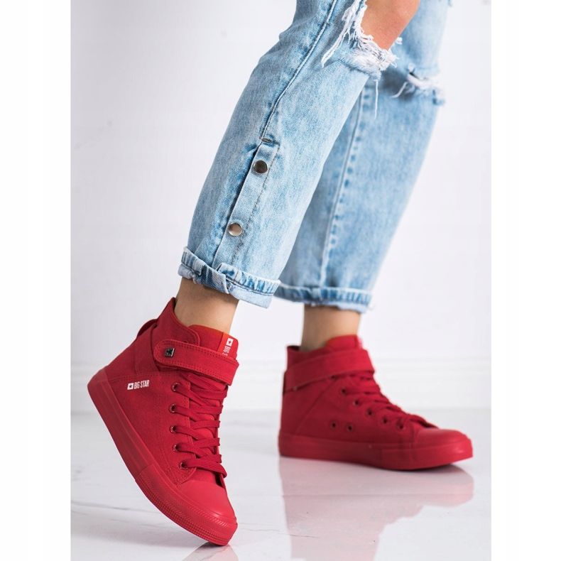 Women's Big Star Sneakers FF274580 red 2