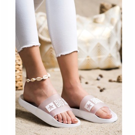 Women's Big Star Slippers FF274A199 white 1