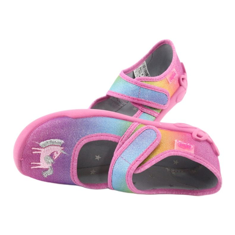 Befado children's shoes 123X048 blue pink grey yellow 5