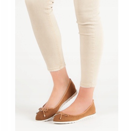 Small Swan Camel ballerinas brown 1