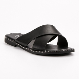 Filippo Classic Black Slippers 1