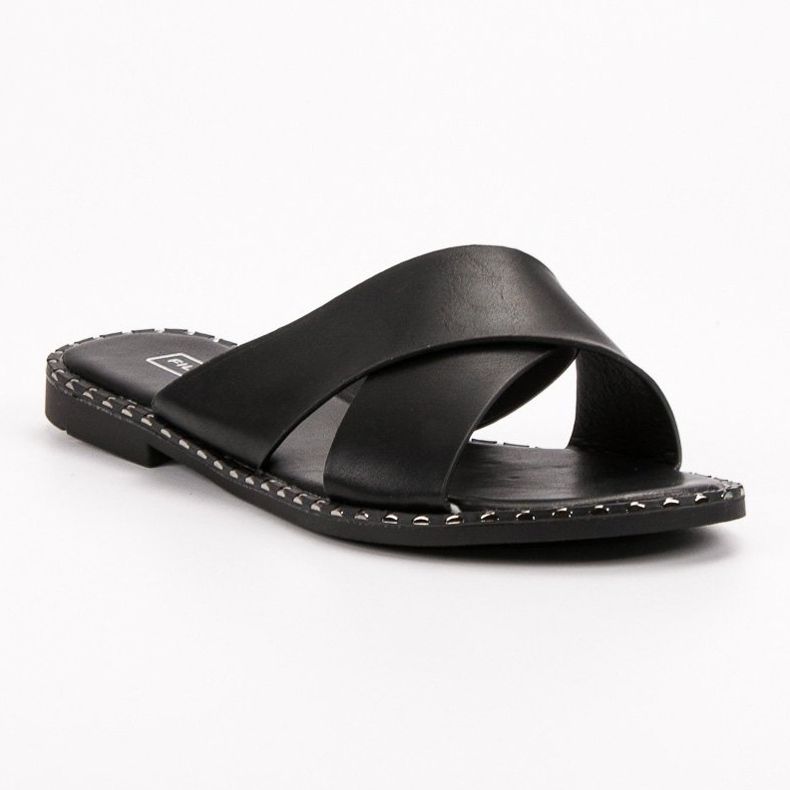 Filippo Classic Black Slippers 1