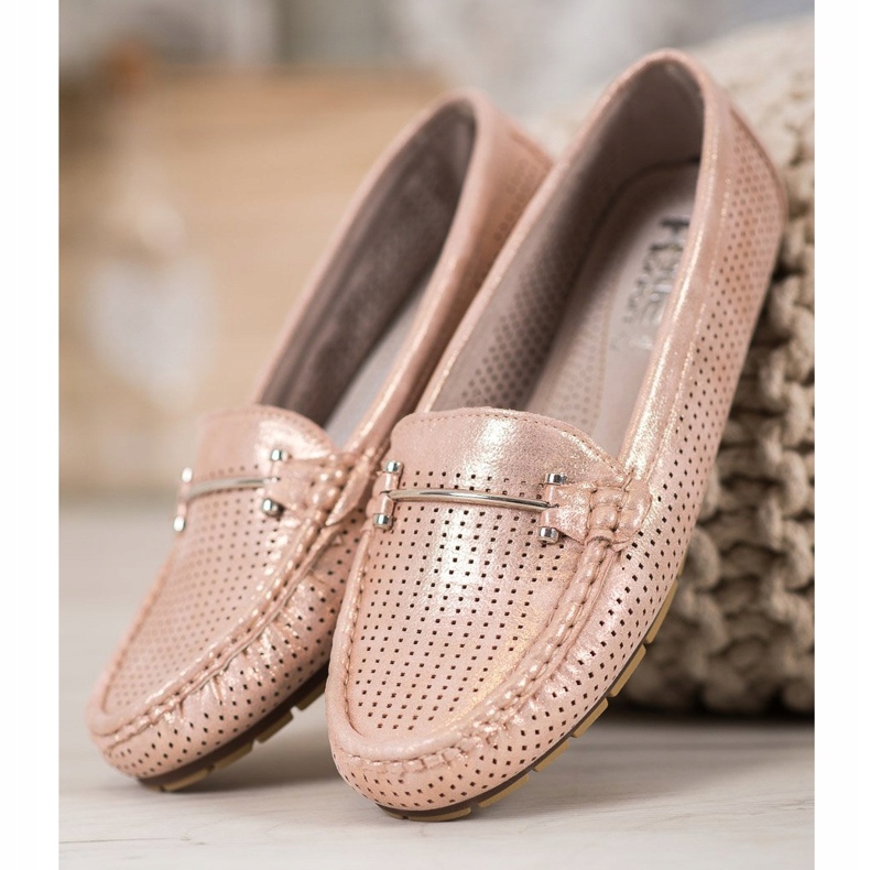 Kylie Shiny loafers pink 1