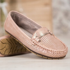 Kylie Shiny loafers pink 2