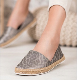 Kylie Spotted Espadrilles grey 1