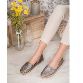 Kylie Spotted Espadrilles grey 2