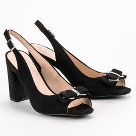 SHELOVET Sandals On A Bar black 1