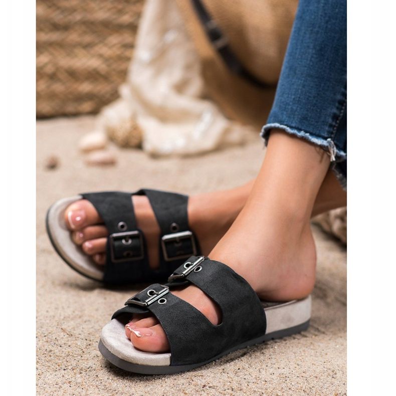 Kylie Classic Black Slippers 2 Kylie Classic Black Slippers 2