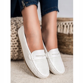 Kylie Openwork loafers white 1