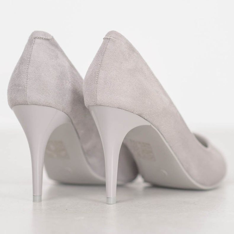 Kylie Classic Suede Heels grey 1 Kylie Classic Suede Heels grey 1