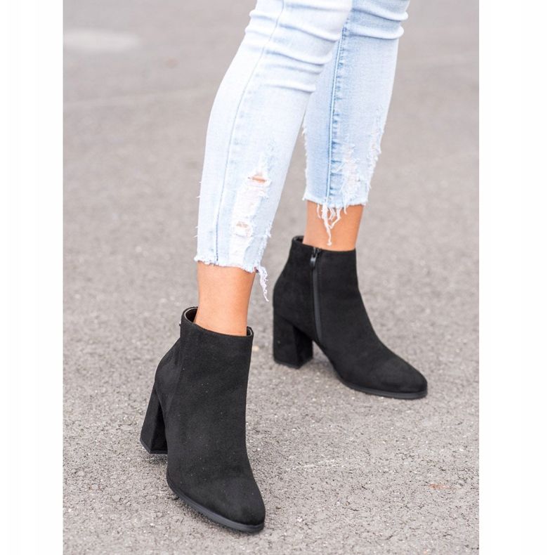 Goodin Stylish suede boots black 2