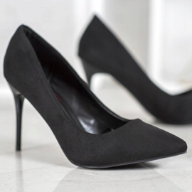 SHELOVET Sexy black high heels 3