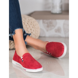 Filippo Red Leather Sneakers 1