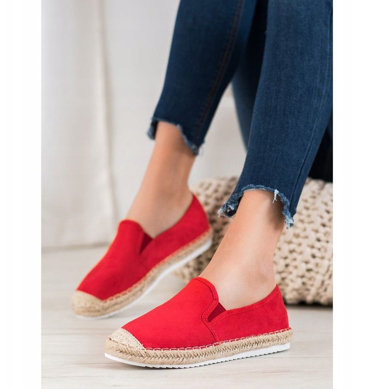 Goodin Suede Espadrilles red 1