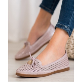 Stylish VINCEZA ballerinas multicolored pink 1