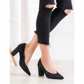 W. Potocki Pumps With Glitter black 2