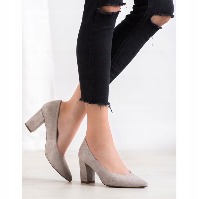 W. Potocki Pumps With Glitter grey 1