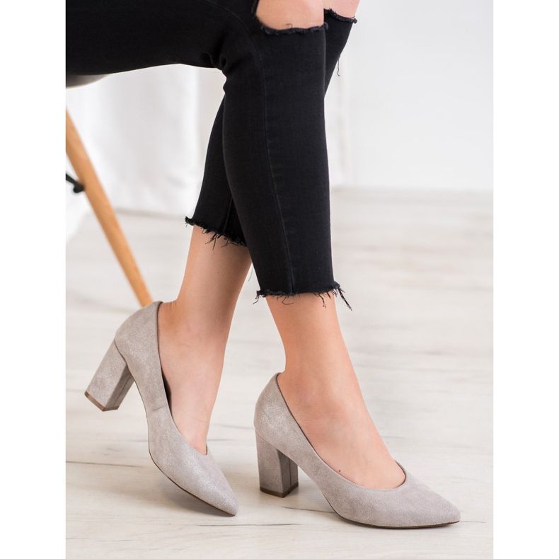 W. Potocki Pumps With Glitter grey 2