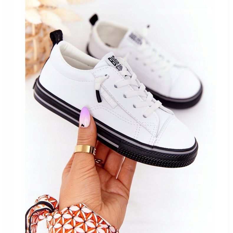 Children's Eco-leather Sneakers Big Star HH374037 White 2 Children's Eco-leather Sneakers Big Star HH374037 White 2