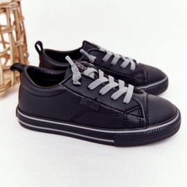 Children's Eco-Leather Big Star HH374038 Black Sneakers 1