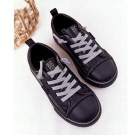 Children's Eco-Leather Big Star HH374038 Black Sneakers 3