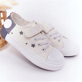 Children's Sneakers With Velcro Big Star HH374052 White-Gray 1