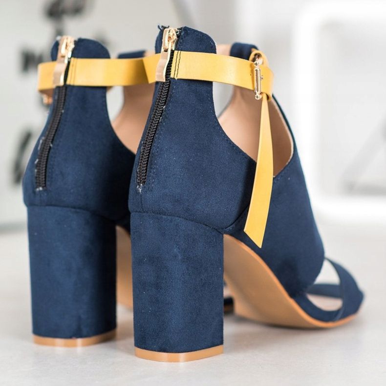 Fashionable VINCEZA sandals blue 1