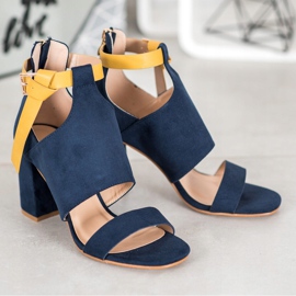 Fashionable VINCEZA sandals blue 2