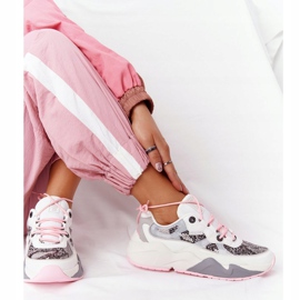 Women's Sport Shoes Memory Foam Big Star HH274326 White pink multicolored 2