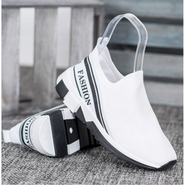 SHELOVET Openwork Slipony Fashion white 2